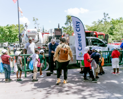 aa city leak truck 2Dillard Elementary Career City 5-25-22-591