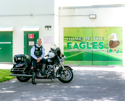 aa police motorcycle Dillard Elementary Career City 5-25-22-607